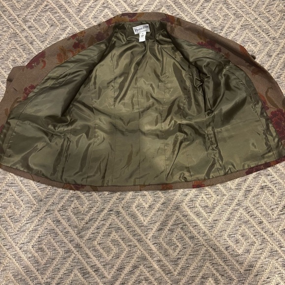 🌺 Pendleton Floral Wool-Blend Blazer – Size 10 - Picture 3 of 4